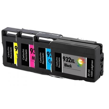 Cartucho de tinta HP 932XL / 933XL Pack 4 colores  Premium