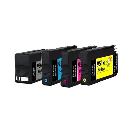 Cartucho de tinta HP 950XL+951XL Pck 4 colores  Premium