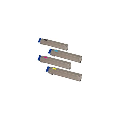 Tóner OKI C9655 Pack 4 colores Compatible