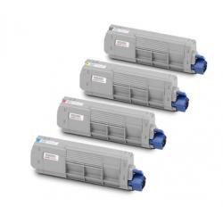 Tóner OKI MC851/861 Pack 4 colores Compatible
