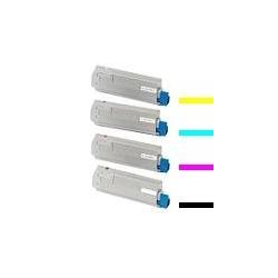 Tóner OKI ES2232A4 / ES2632A4 / ES5460  Pack 4 colores Compatible