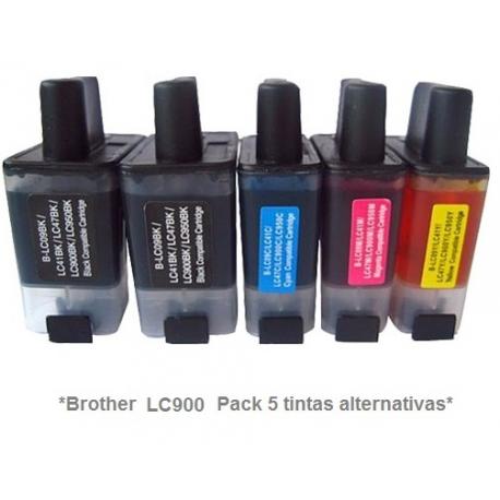 Cartucho de tinta compatible Brother LC900Y