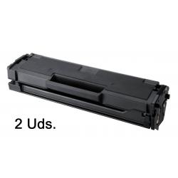 Tóner Samsung  ML-2160 / ML-2165 / SCX-3400 / SCX-3405 / SF-760P / SF-765P Negro Pack 2 Uds. Compatible