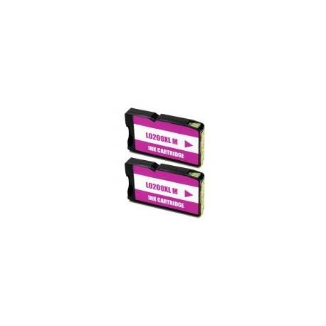 Cartucho de Tinta Lexmark 200XL Magenta Pack 2 Uds. Compatible