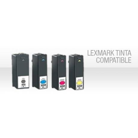 Cartucho de Tinta Lexmark 100xl Pack 4 colores Compatible