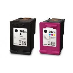 Cartucho de tinta HP 302XL Negro/Tricolor Pack Compatible