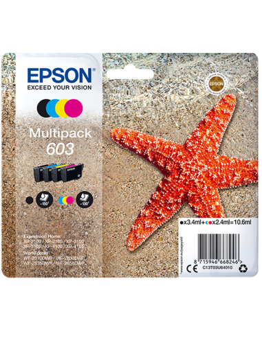 Tinta EPSON 603 Multipack 4 colores Original