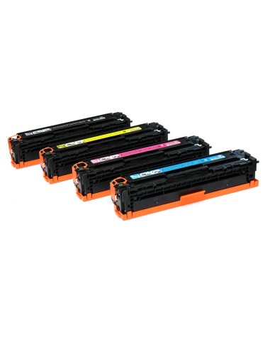 Tóner HP CB540/1/2/3A Pack 4 colores Compatible