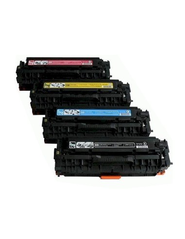 Tóner HP CC530/1/2/3A Pack 4 colores Compatible