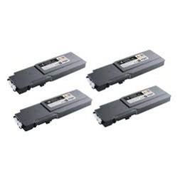 Toner Dell C3760/3765 Pack 4 colores compatible